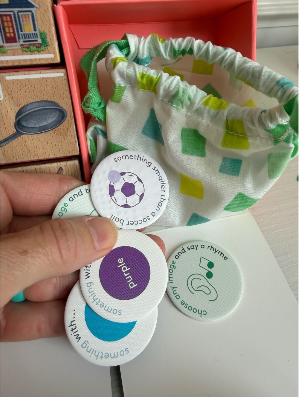 Lovevery Reading Skill Set Part 1.Wooden Letter Sound Blocks & Skill Tokens Game - Picture 4 of 6